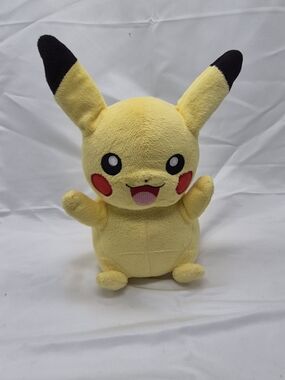 Pikachu Yellow Plush Toy - Soft Kids Stuffed Animal Talks Missing Battery Cover
